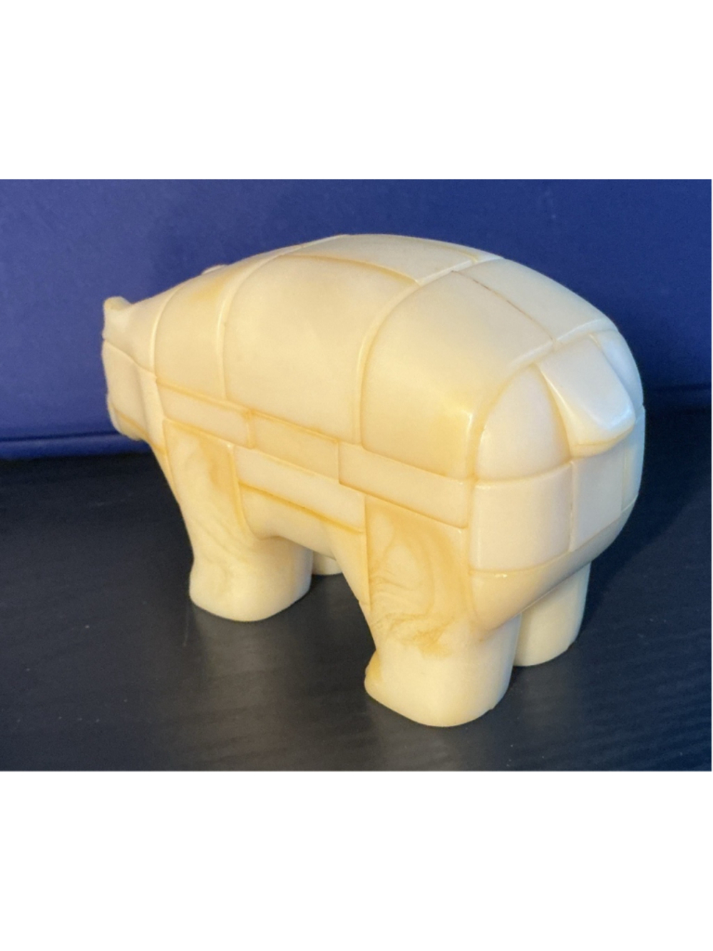 Vtg 1986 Anipuzzle 3D Interlocking Polar Bear Figurine Puzzle ..7”x 2.75”. - Picture 3 of 5